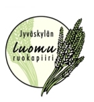 Jolppia edeltneen JYYn luomuruokapiirin logo